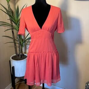 Midnight love coral backless dress